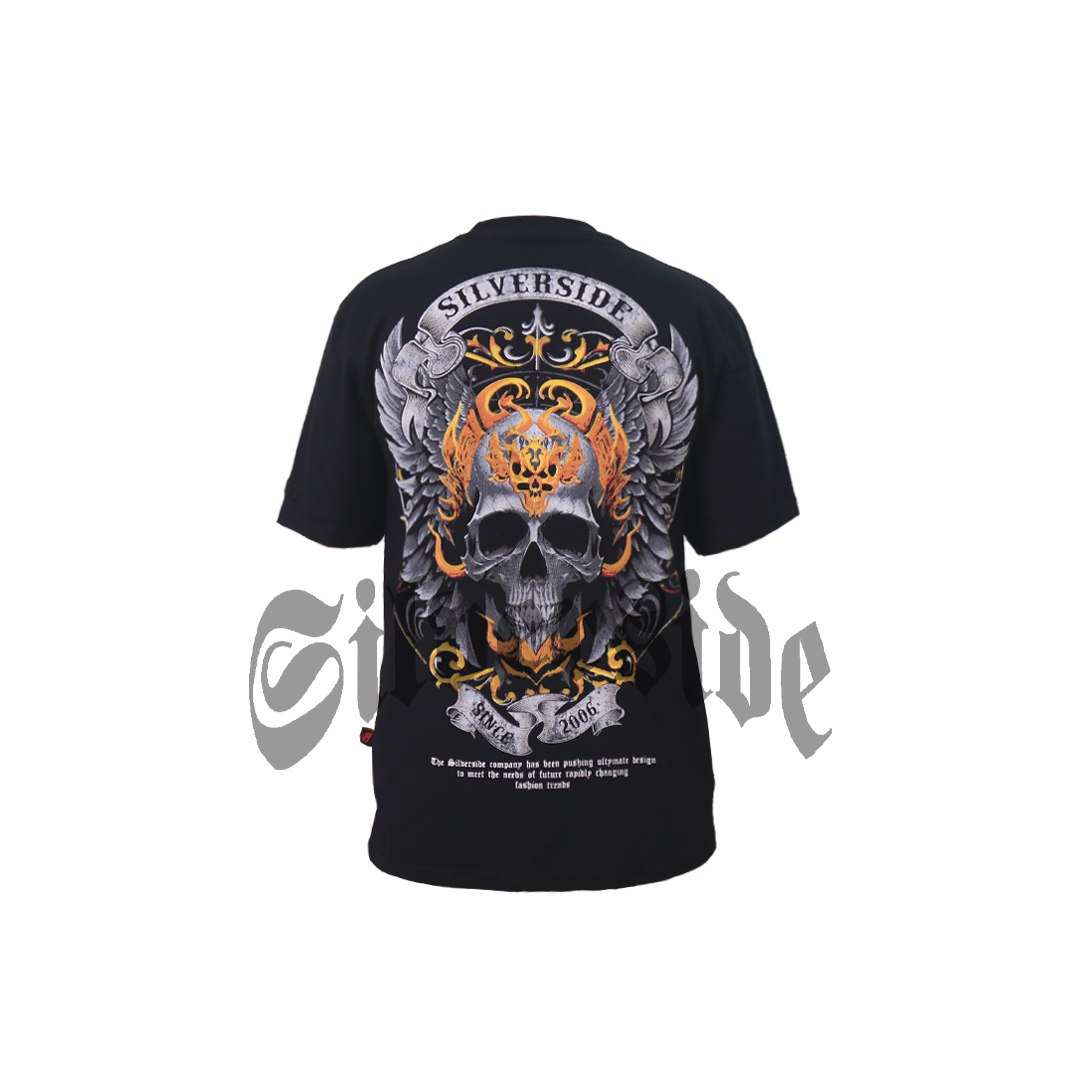 SILVERSIDE NECRO T-SHIRT BASIC BIKERS APPAREL - Image 6