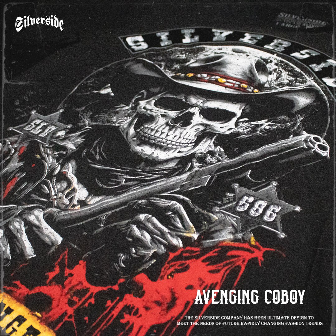SILVERSIDE AVENGING COBOY T-SHIRT BASIC BIKERS APPAREL - Image 2