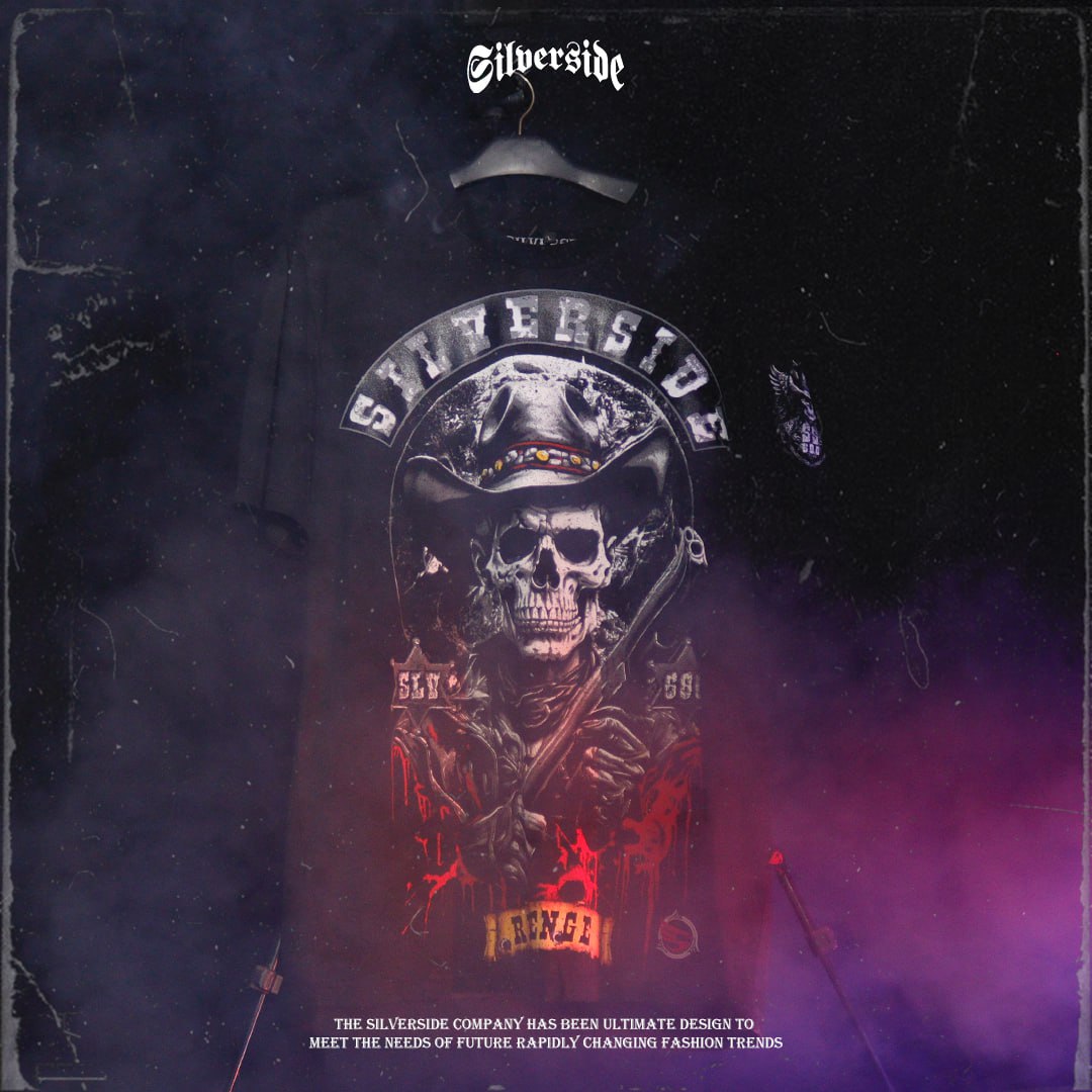 SILVERSIDE AVENGING COBOY T-SHIRT BASIC BIKERS APPAREL - Image 6