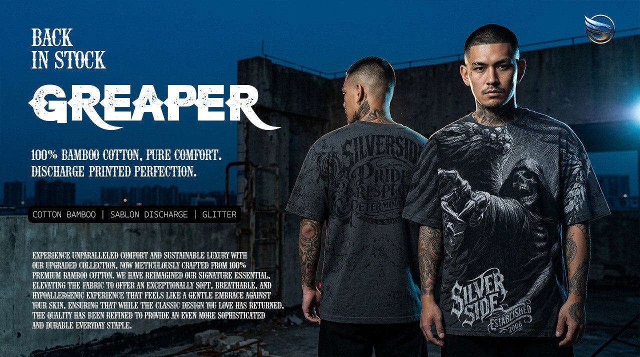 GREAPER T-SHIRT SILVERSIDE